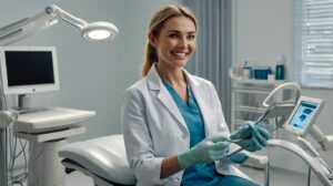 Happy Patient Receiving Dental Care Abroad
